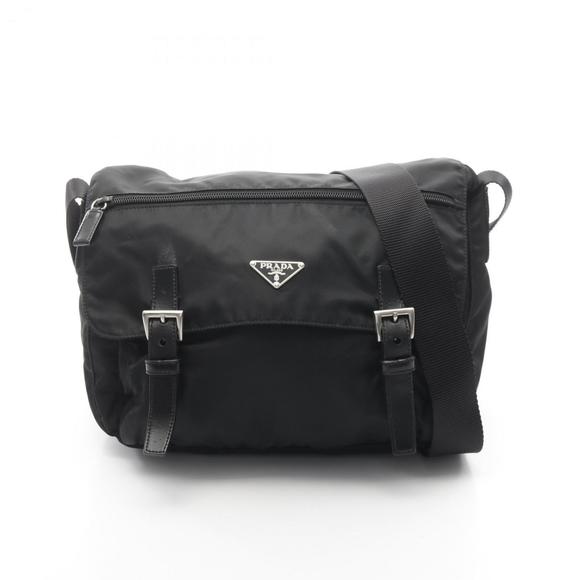 PRADA Black Leather Shoulder Bag - Picture 1 of 10